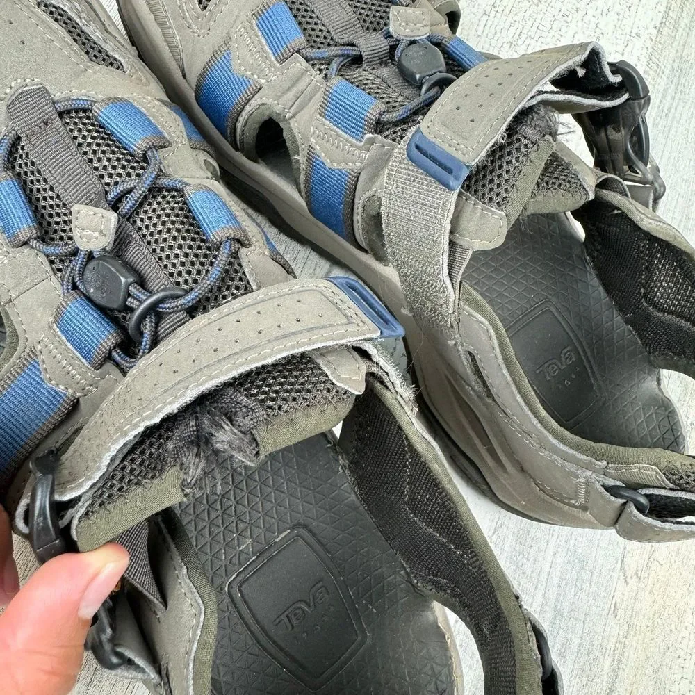 Teva Omnium 2 Brown Blue Men Quick Dry Outdoors Water Shoes Sandals 1019180-BNGC